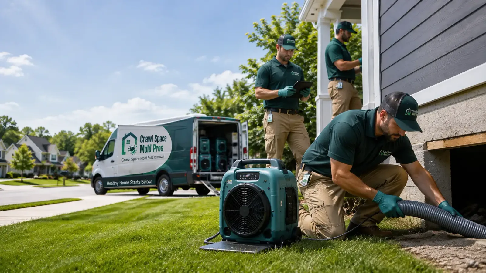 Crawl Space Mold Removal in Green, KS